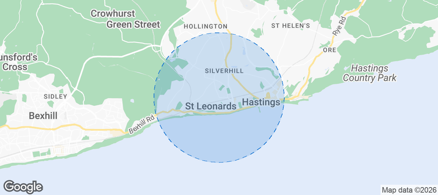 Saint Leonards-on-Sea Airbnb map